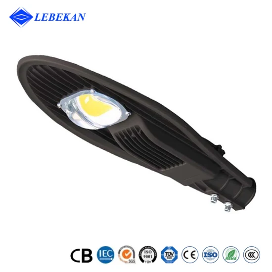 Lebkan 공공 조명기구 조명 AC150W Refletores 야외 코브라 가로등 LED 안전 극 알루미늄 황혼 새벽 가로등